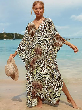 Vestido Kaftan - Animal